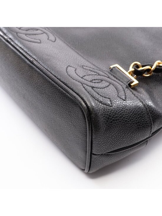 Chanel Backpack Triple CC Logo Black Calf Coco main image 7